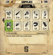 Shop menu