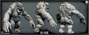 Render of the Giant Mutant model by artist Brandon Kitkouski - early concept direction