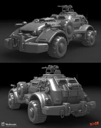 A Shrouded vehicle concept by artist Joey Struve