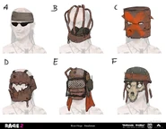 Various River Hog headgear