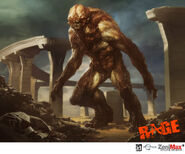 Early concept of the Giant Mutant model by artist Brandon Kitkouski