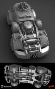 A Shrouded vehicle concept by artist Joey Struve