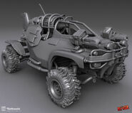 Gearhead vehicle concept art by artist Joey Struve