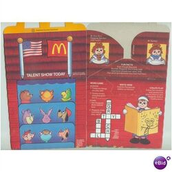 McDonald's Happy Meal Box with Raggedy Ann & Andy