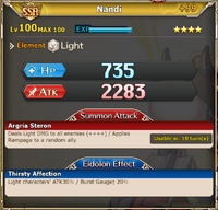 MLB Nandi with +99 bonus stats