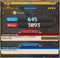 MLB Kirin with +99 bonus stats