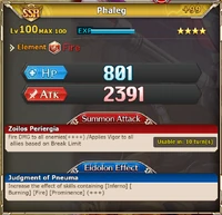 MLB Phaleg with +99 bonus stats