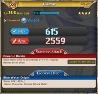 MLB Tiamat with +99 bonus stats