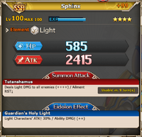 MLB Sphinx with +99 bonus stats