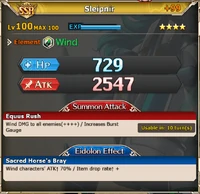 MLB Sleipnir with +99 bonus stats