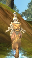 The Merlion mount as seen in-game.