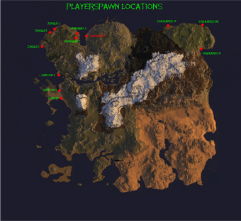 Playerspawns Ragnarok Ark Survival Evolved Map Wiki Fandom