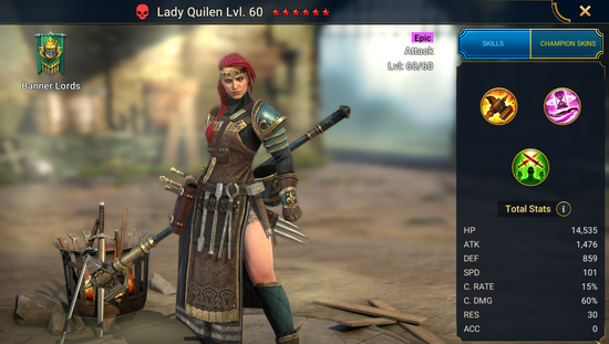 Lady quilen raid shadow deals legends