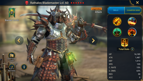 Rathalos Blademaster Level 60