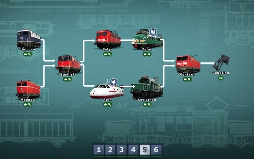 Train research tree for Era 5