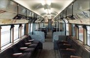 Interior of a 1962 train.