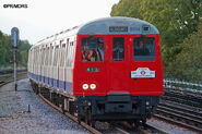 An A60 Stock train on a farewell tour in September 2012