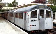 A 1962 Tube Stock train, one of the line's original units until the mid 1990s.