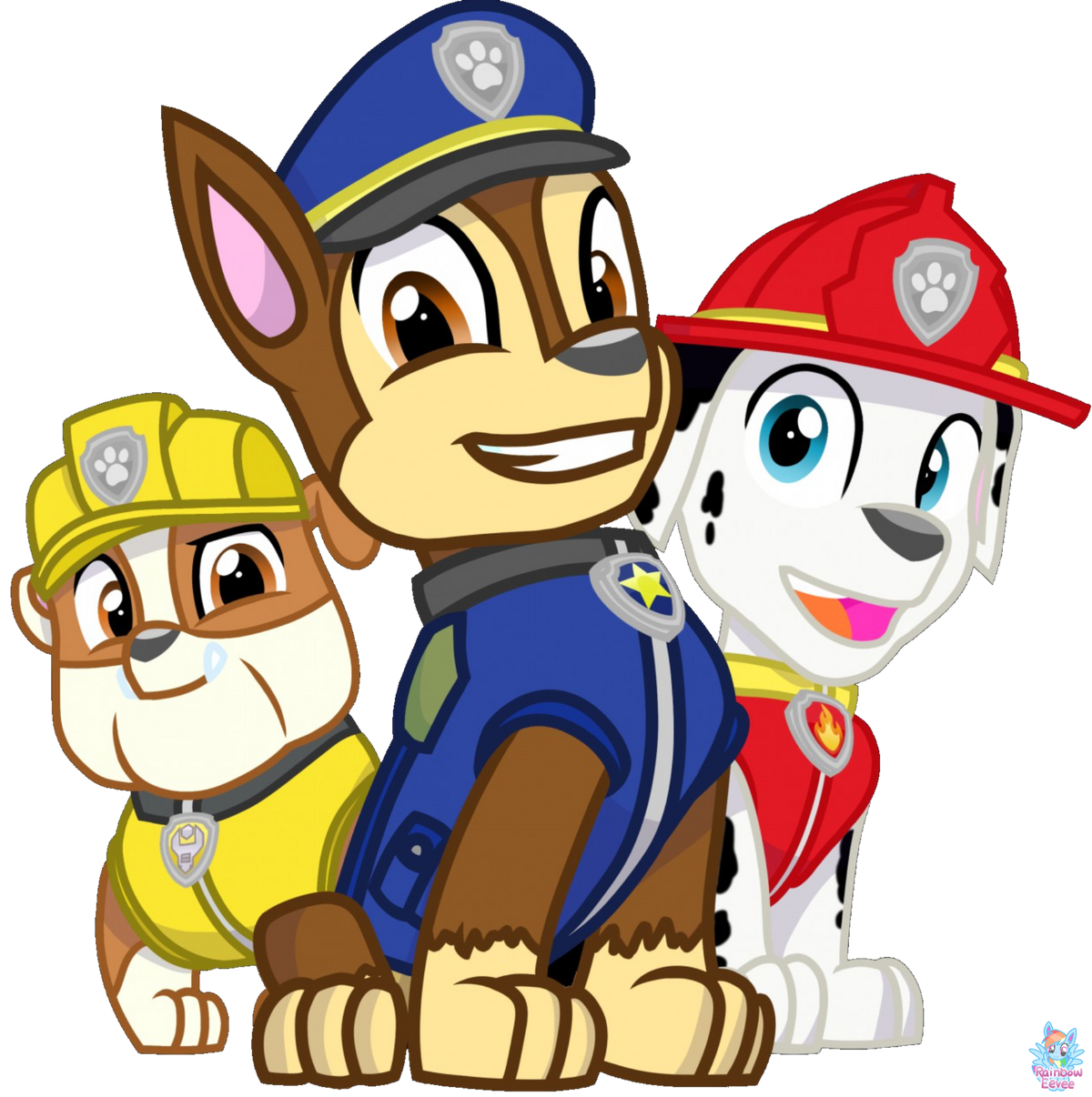 Rubble Patrulla Canina en español, Rainbow Eevee Wiki