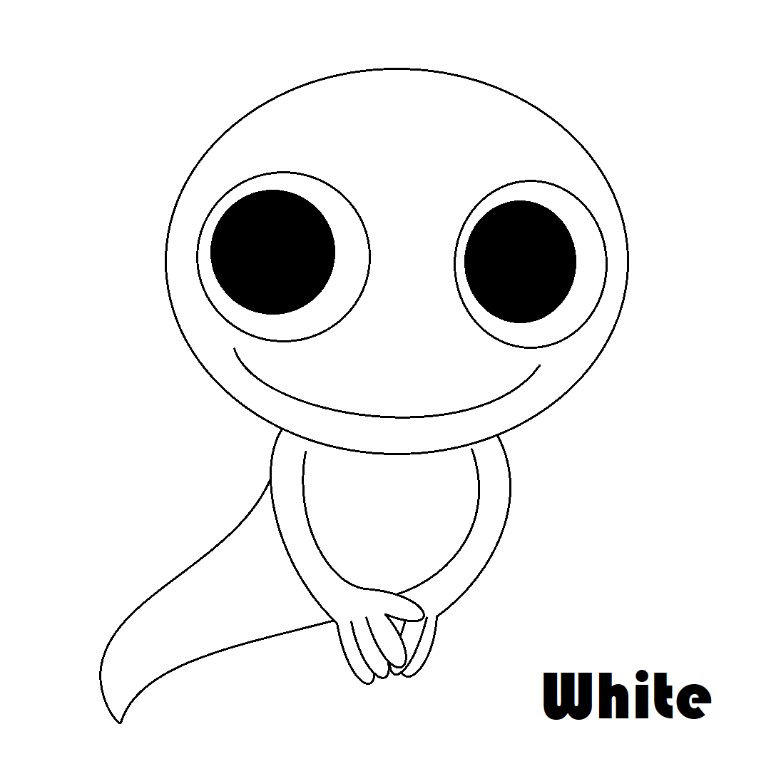 show me a picture of white from rainbow friends