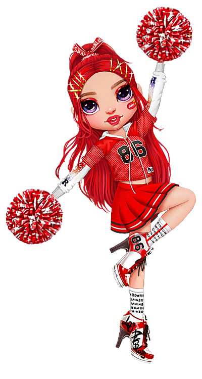 Rainbow High Cheer Ruby Anderson Red Fashion Cheerleader Doll