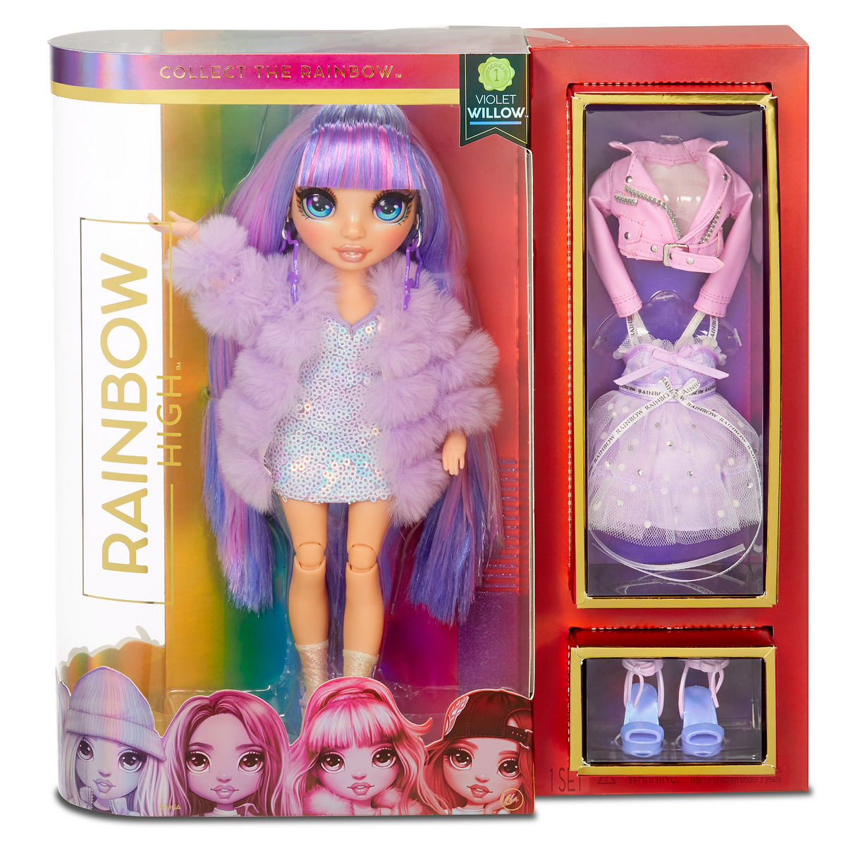 Rainbow High Winter Break Violet Willow - Fashion Doll Playset
