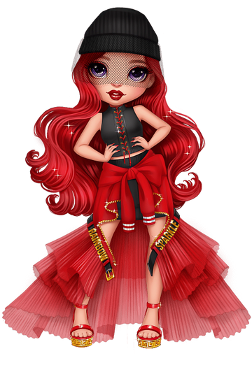 Rainbow High Winter Break Ruby Anderson - Red Fashion Doll Playset