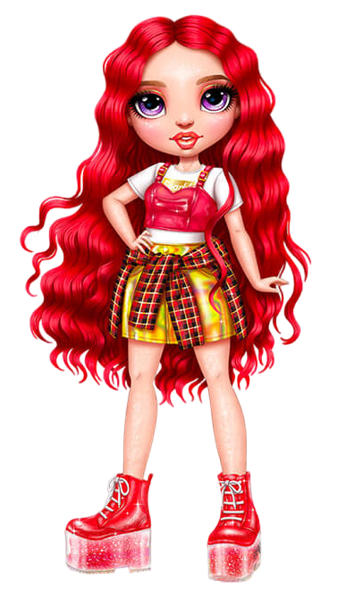 Rainbow High Ruby Anderson – Red Fashion Doll with 2 Outfits 