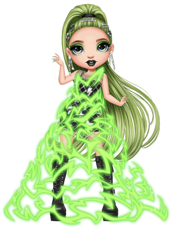 accessories and details on the runway jade doll💚💚 : r/RainbowHigh