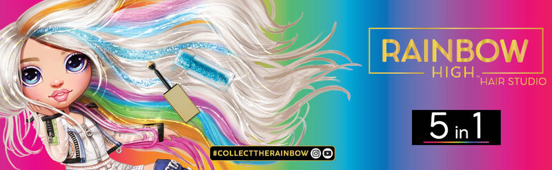Rainbow High Hair Studio 5 in 1 Playset & Amaya Raine exclusive