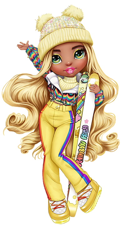 Rainbow High Winter Break Sunny Madison - Yellow Fashion Doll With