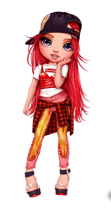 Rainbow High Ruby Anderson – Red Fashion Doll with 2 Outfits 