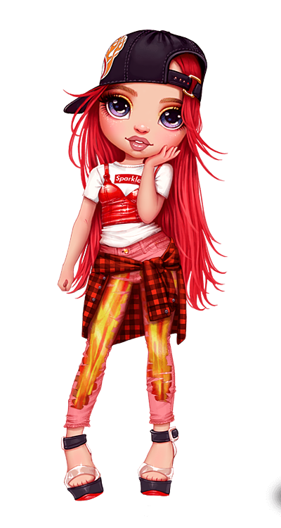 Rainbow High Ruby Anderson – Red Fashion Doll with 2 Outfits