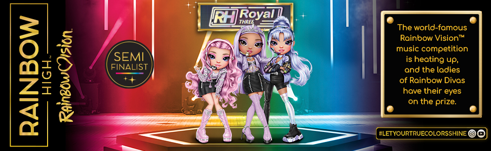 Rainbow High Divas Sabrina St Cloud Doll Accessory Rose Quartz Stand  Microphone