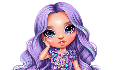 Rainbow High Swim & Style Violet (Purple) 11” Doll with Shimmery