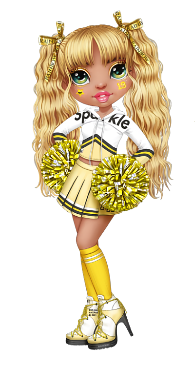 Final Sale Rainbow High Sunny Madison – Yellow Fashion Doll with 2