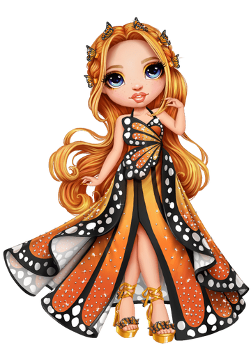 Rainbow High Rainbow Surprise Rainbow High Poppy Rowan - Orange Clothes  Fashion Doll with 2 Complete Mix & Match Outfits and Accessories, Toy