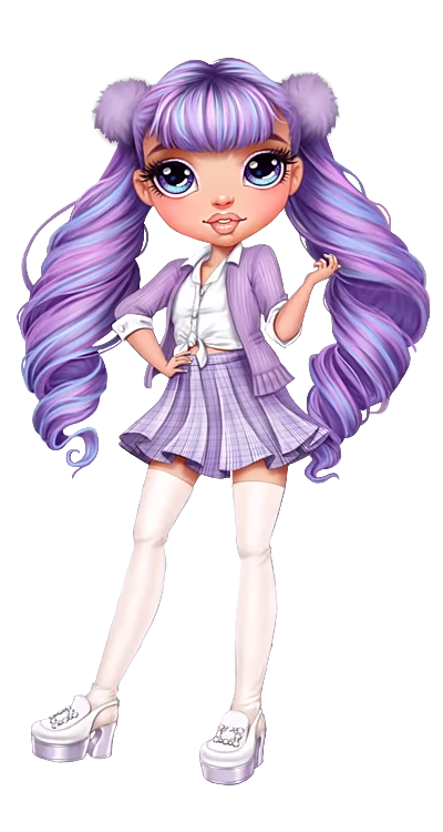  Rainbow High Violet Willow - Purple Clothes Fashion
