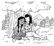 Kirsty comforts Khadijah