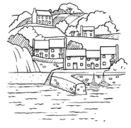 Leamouth from the harbour.