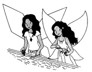 Esme and Nina in Blossom the Flower Girl Fairy