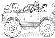 Jack Frost with Zelda's console in the mega truck.