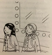 Their parents congratulate them.