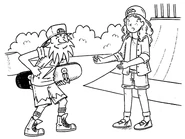 Meeting Jack Frost as "Lightning Jack".