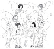Violet rainbow fairies