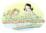 Rachel and Kirsty in the South Korean Edition of Saffron the Yellow Fairy.