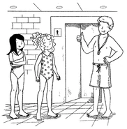 He tells the girls the lesson can go ahead