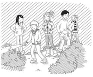 Rachel, Kirsty, Matt and Lucas