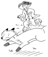 The goblin chasing the fox.