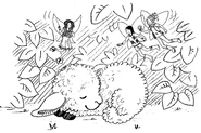 The girls and Elodie find Fluffy